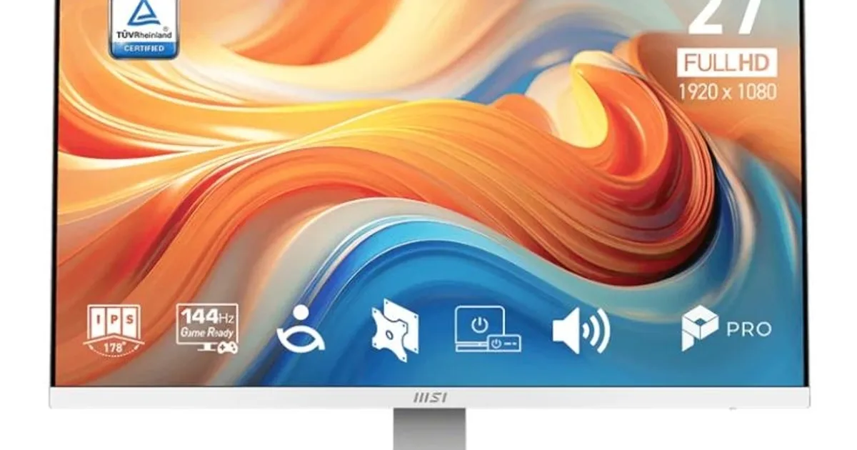 MSI MP273W E14A Monitor 27" IPS 144Hz Blanco