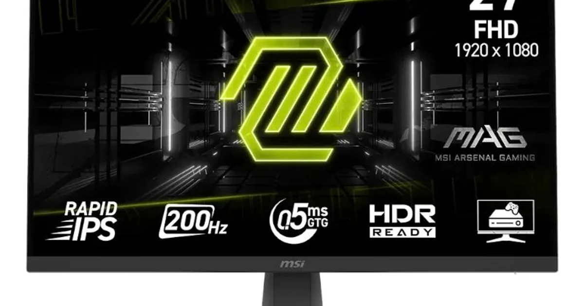 MSI MAG272F Monitor 27" Gaming  FHD 200hz HDMI DP