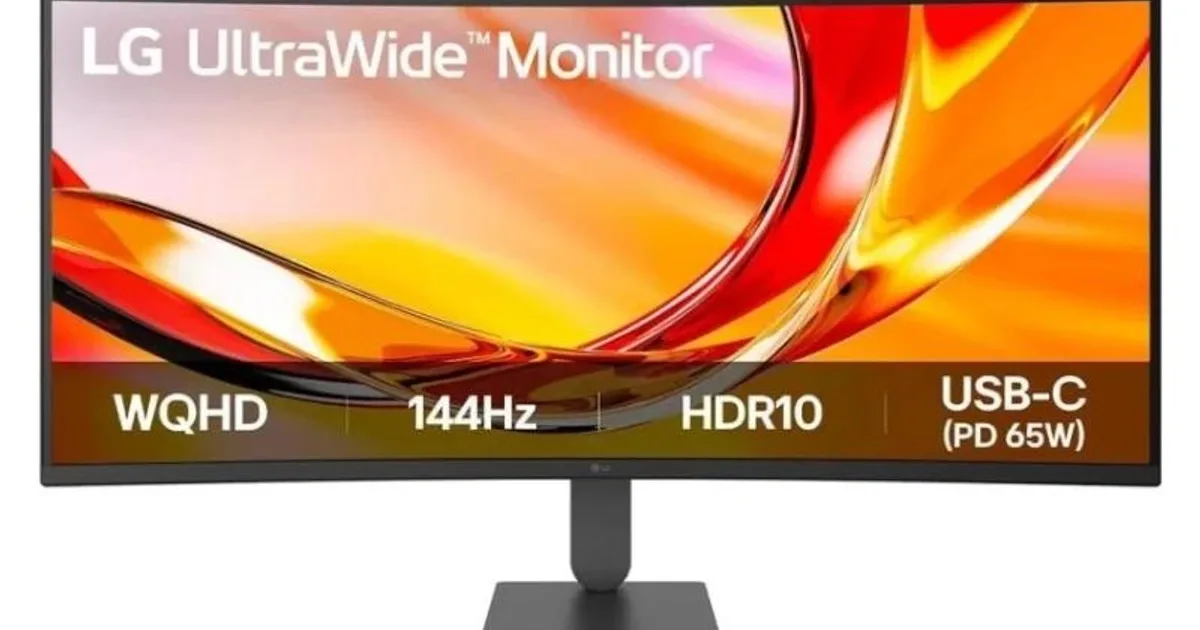LG 34U640B-B Monitor 34" WQHD 144Hz HDMI AA Curvo