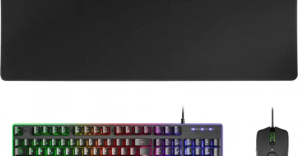 Mars Gaming Combo MCPX GAMING 3IN1 RGB Negro