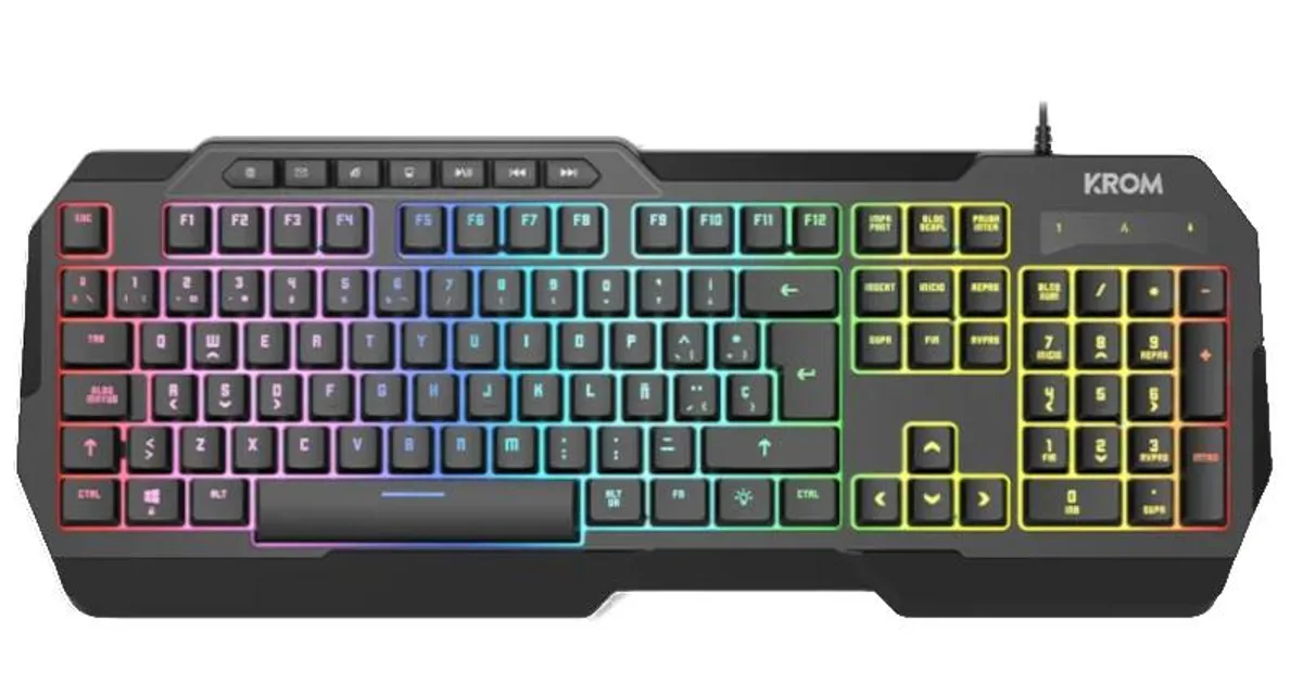 KROM KENTA PC Combo Gaming 4 en 1 RGB Negro (2)
