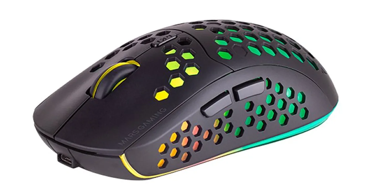MARS GAMING Raton Inalámbrico MMW3  79G  Black (2)