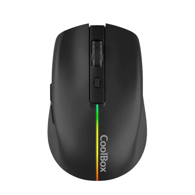 Coolbox Gaming Ratón  W01 1600DPI Inalámbrico Negr