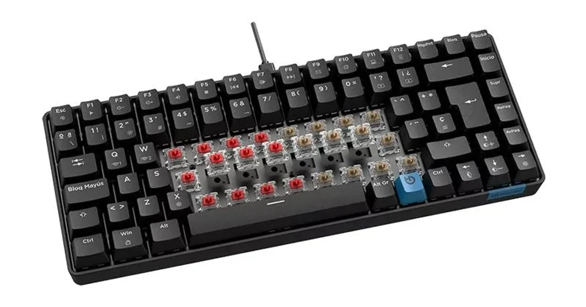 Hiditec Teclado Gaming GM1K  Switches brown (3)