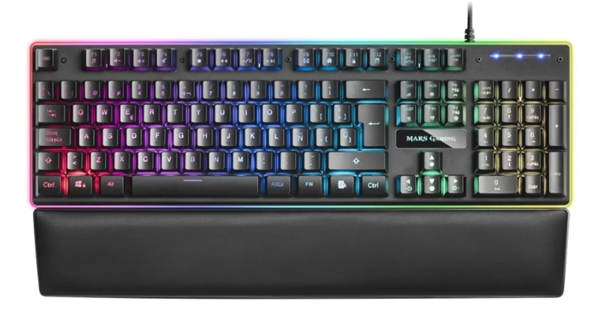 Mars Gaming MK320ES Full RGB H-Mec Reposamuñecas