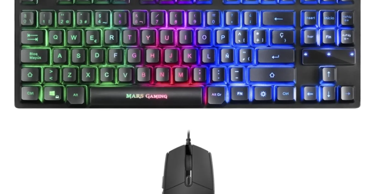 Mars Gaming MCPTKLES Tecl+Rat RGB H-mech