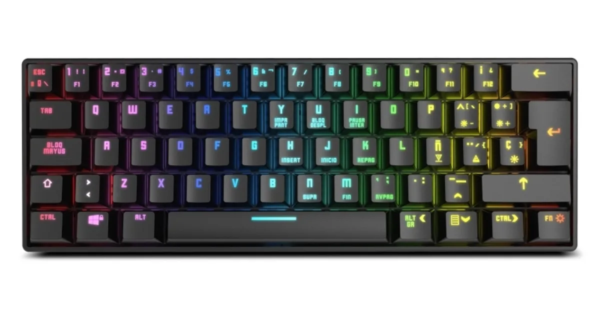 Krom Teclado Gaming KLUSTER RGB Mini Keyboard