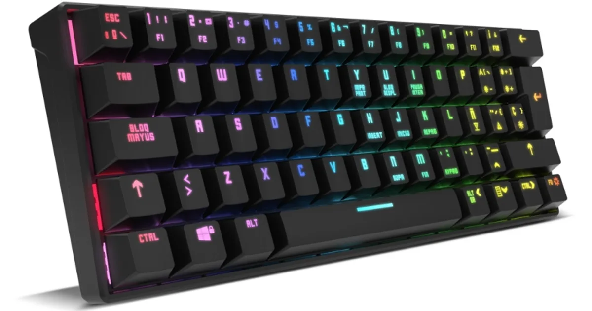 Krom Teclado Gaming KLUSTER RGB Mini Keyboard (2)