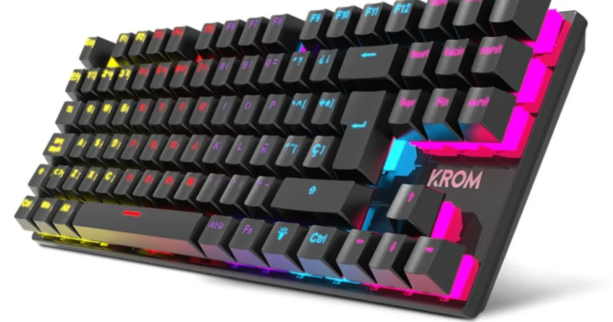 KROM Teclado Gaming NXKROMKASICTKL  TKL RAINBOW (3)
