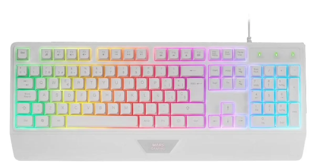 Mars Gaming Teclado MK124 Blanco