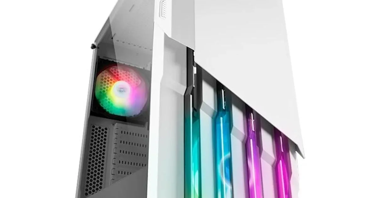 MARS GAMING Semitorre MC-X2 ATX METAL FRONT WHITE