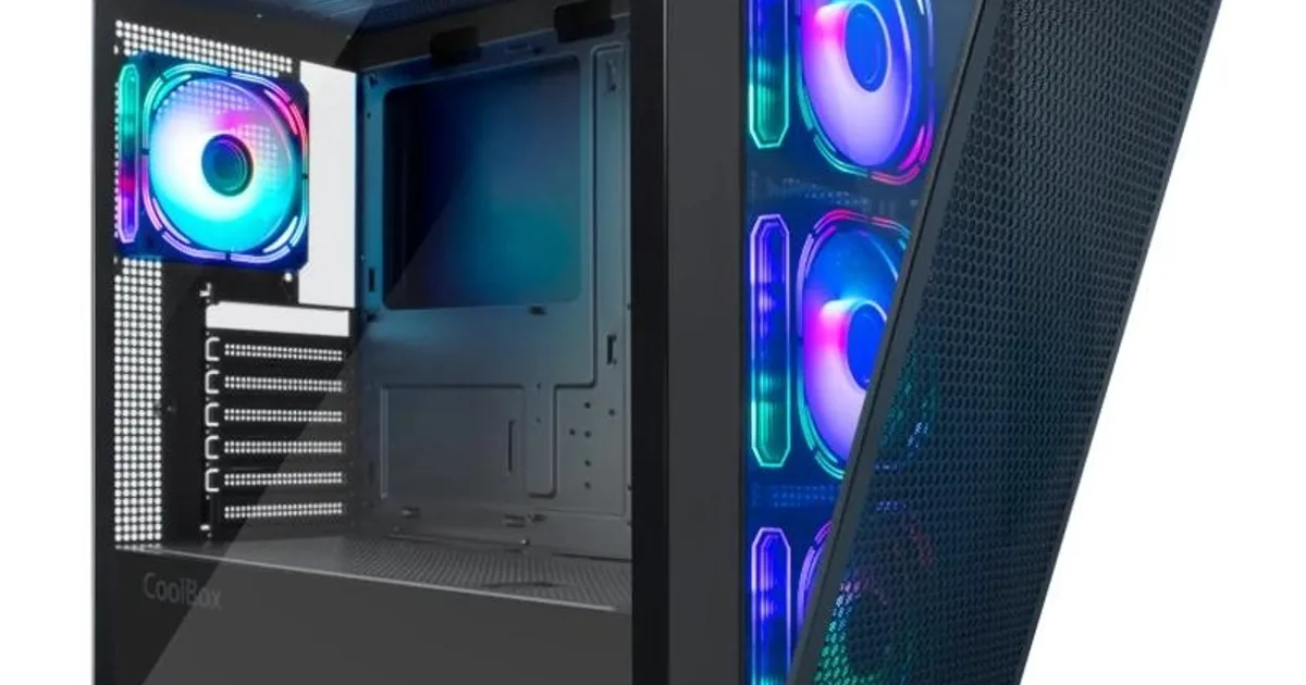 Coolbox Caja Gaming ATX Ge-2000 DualView  S/Fte