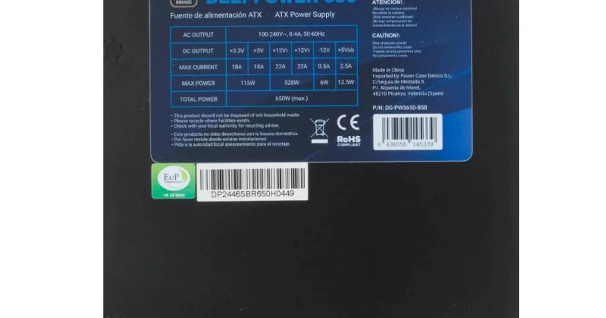 Coolbox Gaming Fuente Al. DeepPower 650w 80+bronze (3)