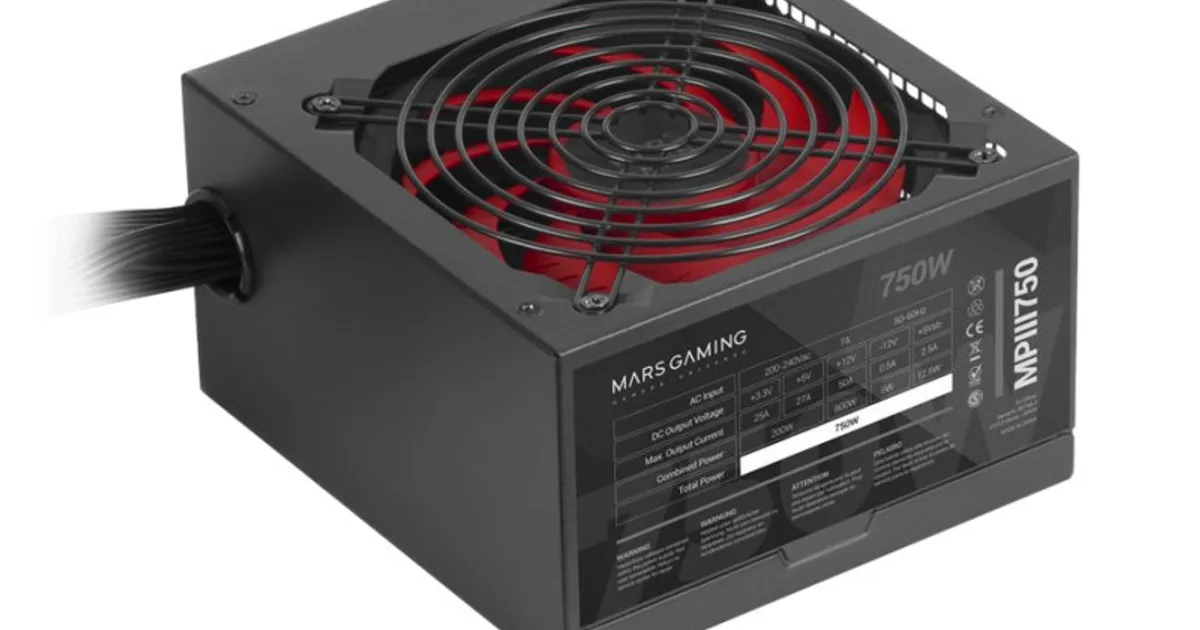 MARS GAMING Fuente Alimen. MPIII 750W, 85% Silent (2)