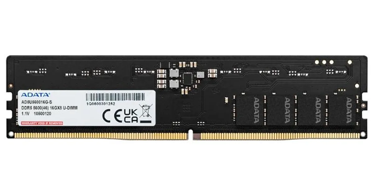 ADATA RAM AD5U560016G-S 16GB 5600Mhz DDR5 DIMM