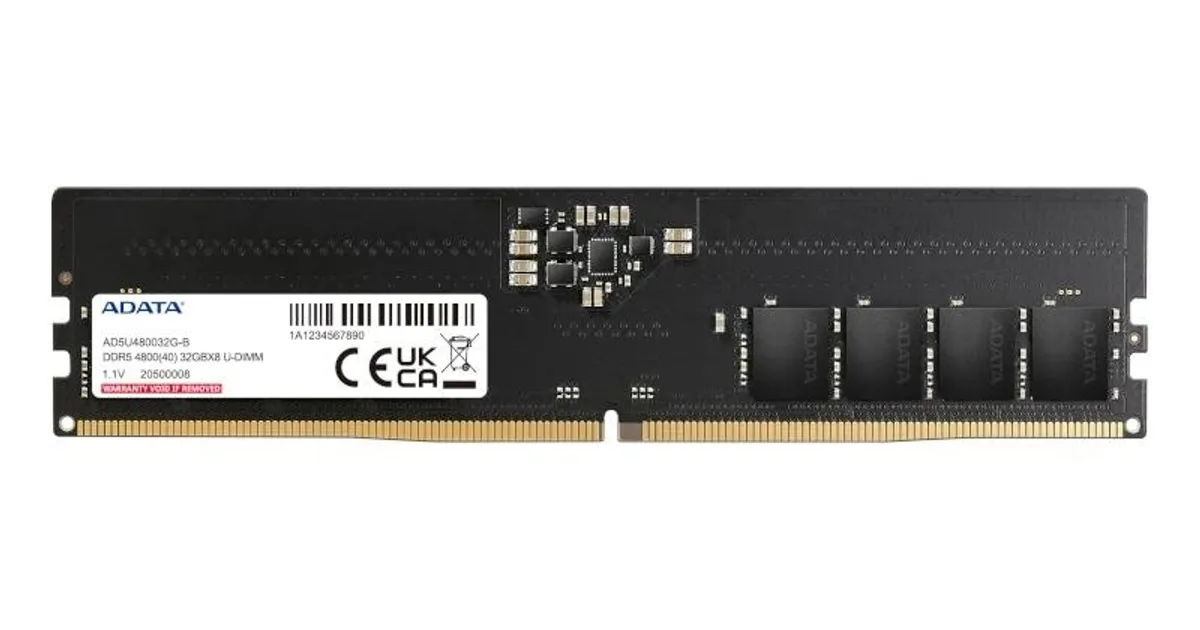 ADATA RAM AD5U560032G-S 32GB 4800Mhz DDR5