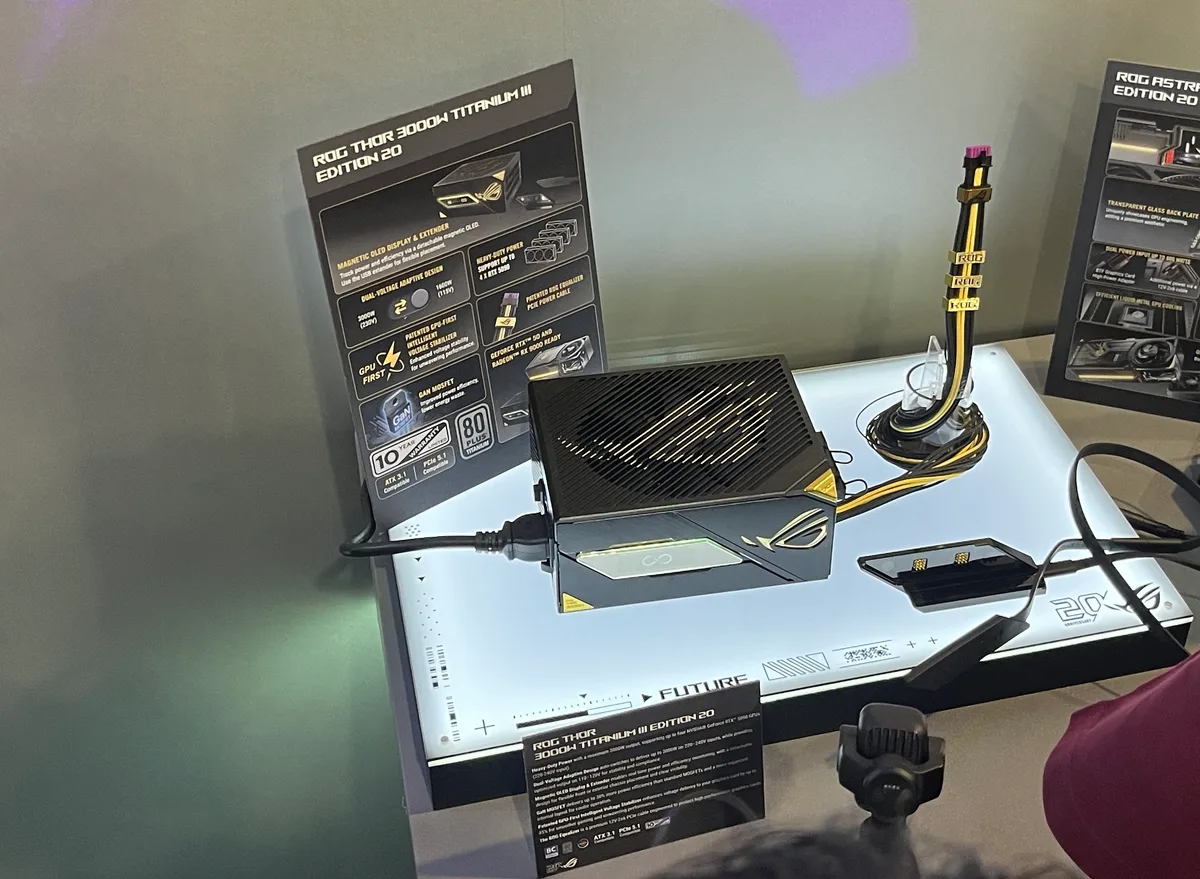 Asus ROG presenta su fuente de 3000W, tan potente que es única