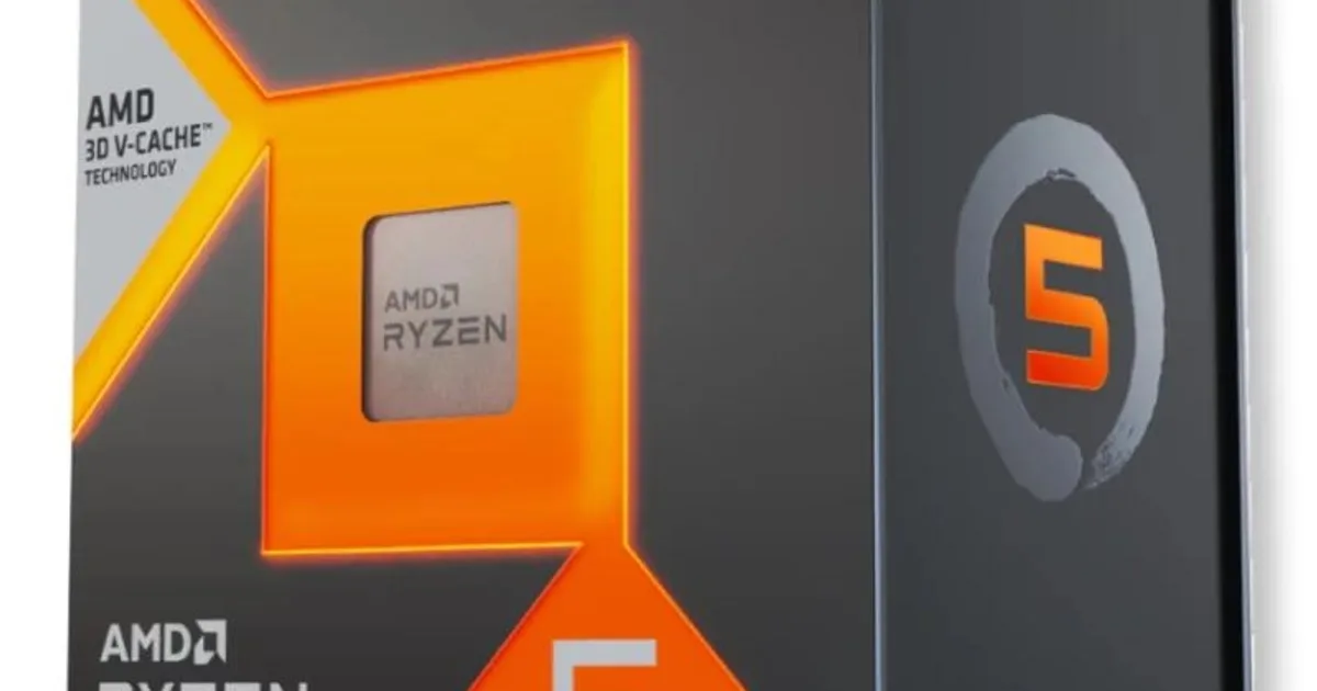 AMD RYZEN 5 7500X3D 4.5G 102M 6C AM5 BOX Sin Venti