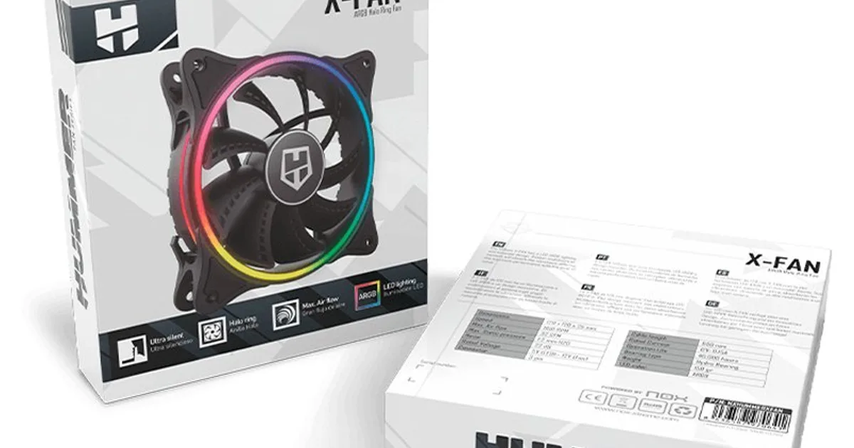 Nox Ventilador Gaming X-FAN LED ARGB (3)