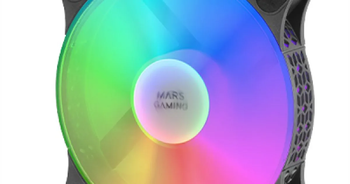 MARS GAMING MFDUO 12CM 2XFANRGB Ult-silent Black (2)