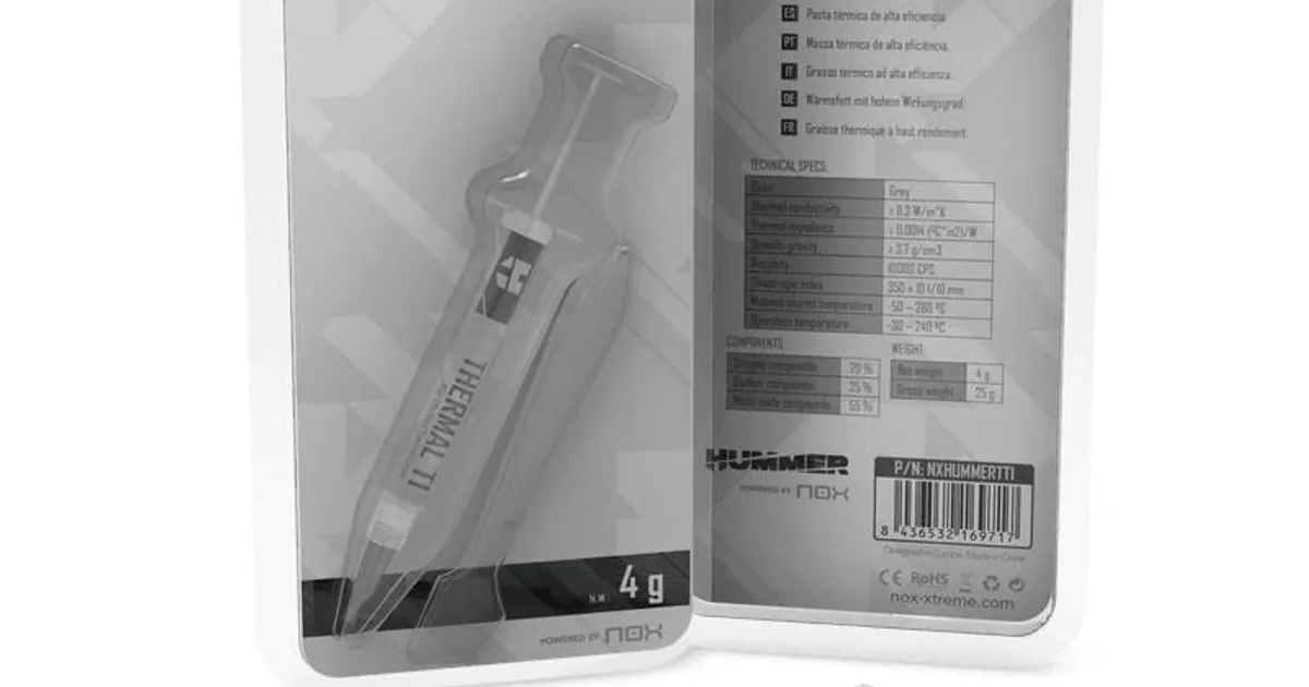 NOX Pasta térmica Hummer Thermal T1 4g (4)