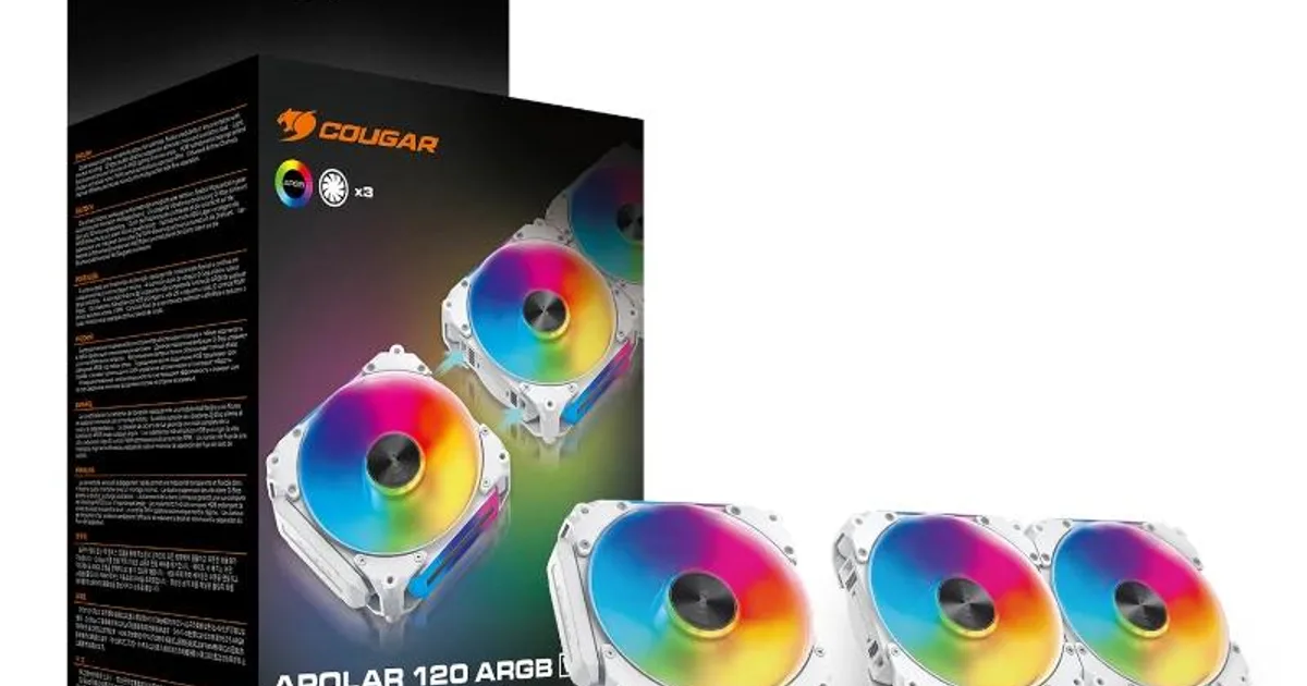 Cougar Vent. Modular Apolar 120 Argb White (3pcs) (4)