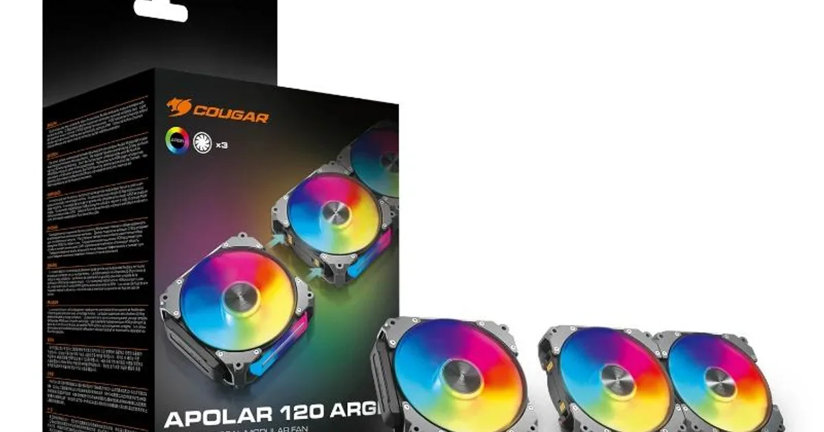 Cougar Vent. Modular Apolar 120 Argb (3pcs) (4)
