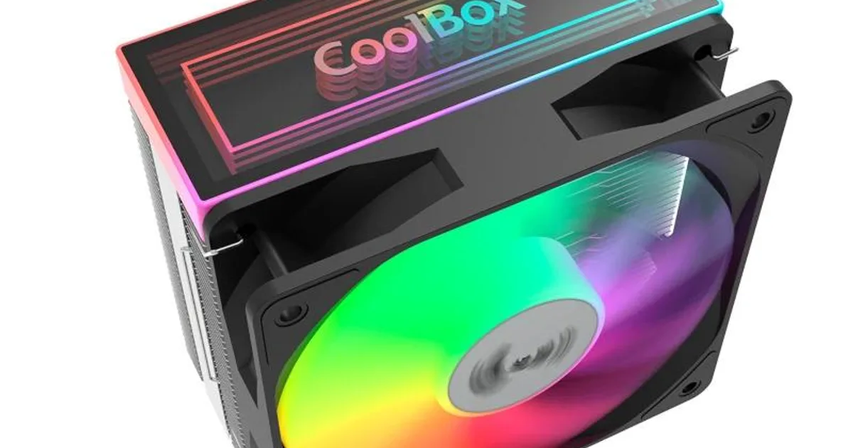Coolbox Gaming Refrigerador CPU ARGB 4 Heatpipes (2)