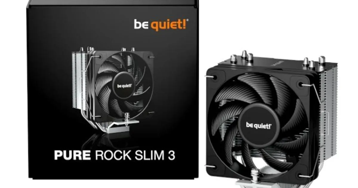 be quiet! Ventilador Pure Rock Slim 3 10 cm Plata