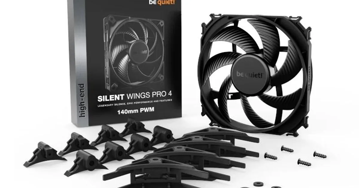 be quiet! Ventilador Silent Wings Pro 4 140mm Negr (3)