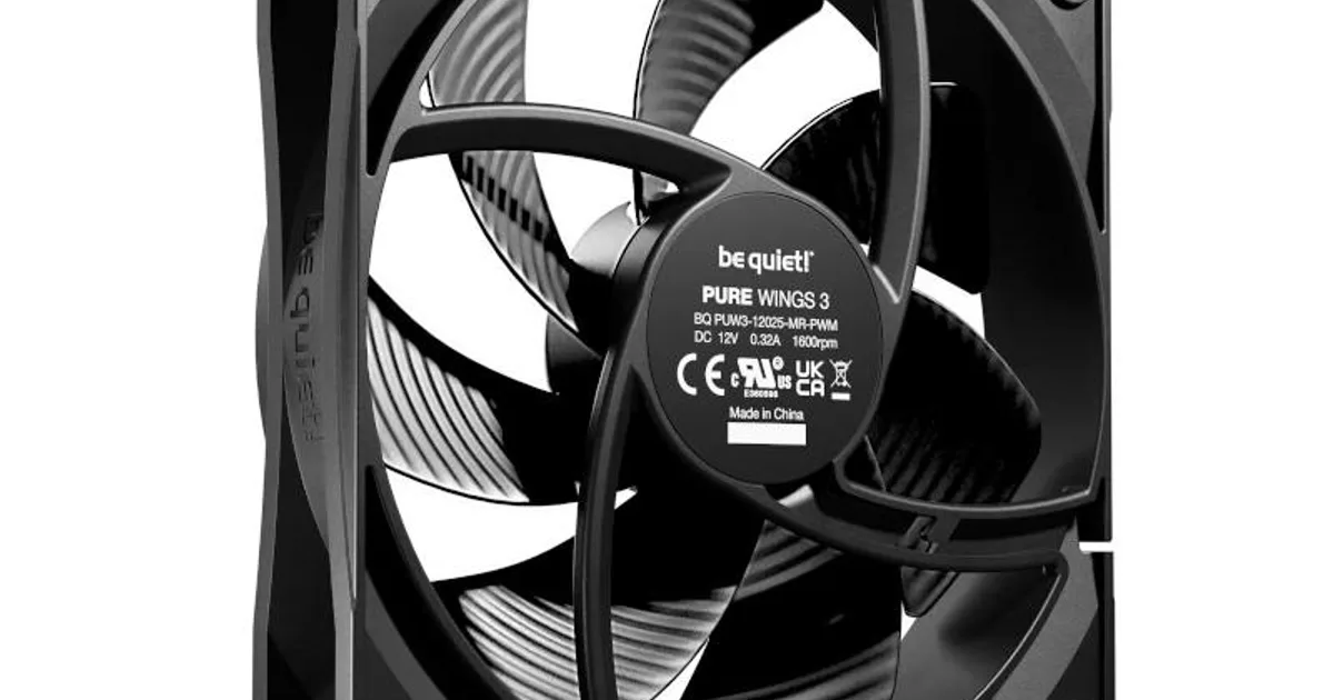 be quiet! Ventilador Pure Wings 3 120mm Negro (2)