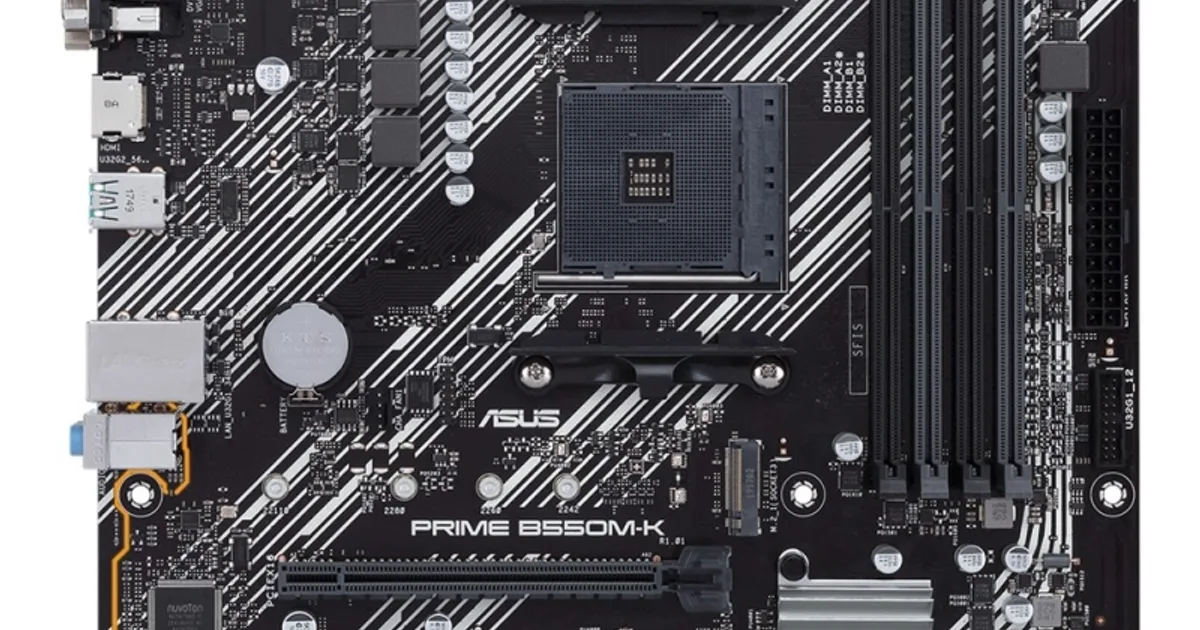 ASUS Placa Base PRIME B550M-K mATX AM4 (2)