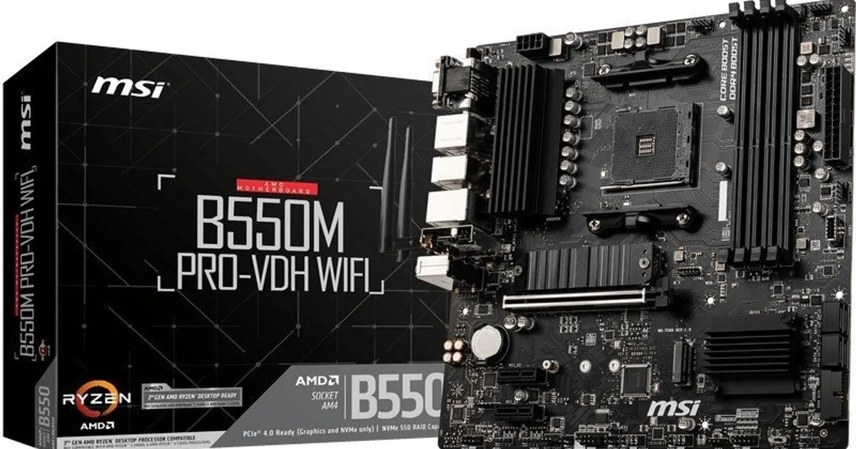 MSI Placa Base B550M PRO-VDH WIFI mATX AM4