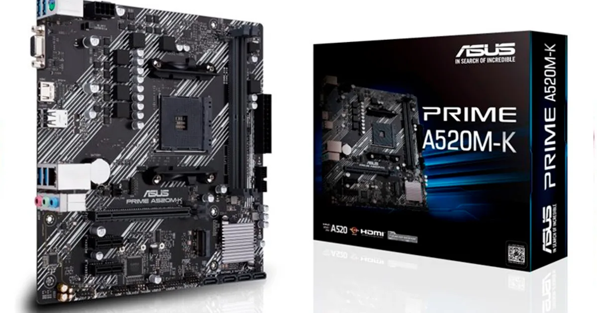 Asus Placa Base PRIME A520M-K  mATX AM4 (2)