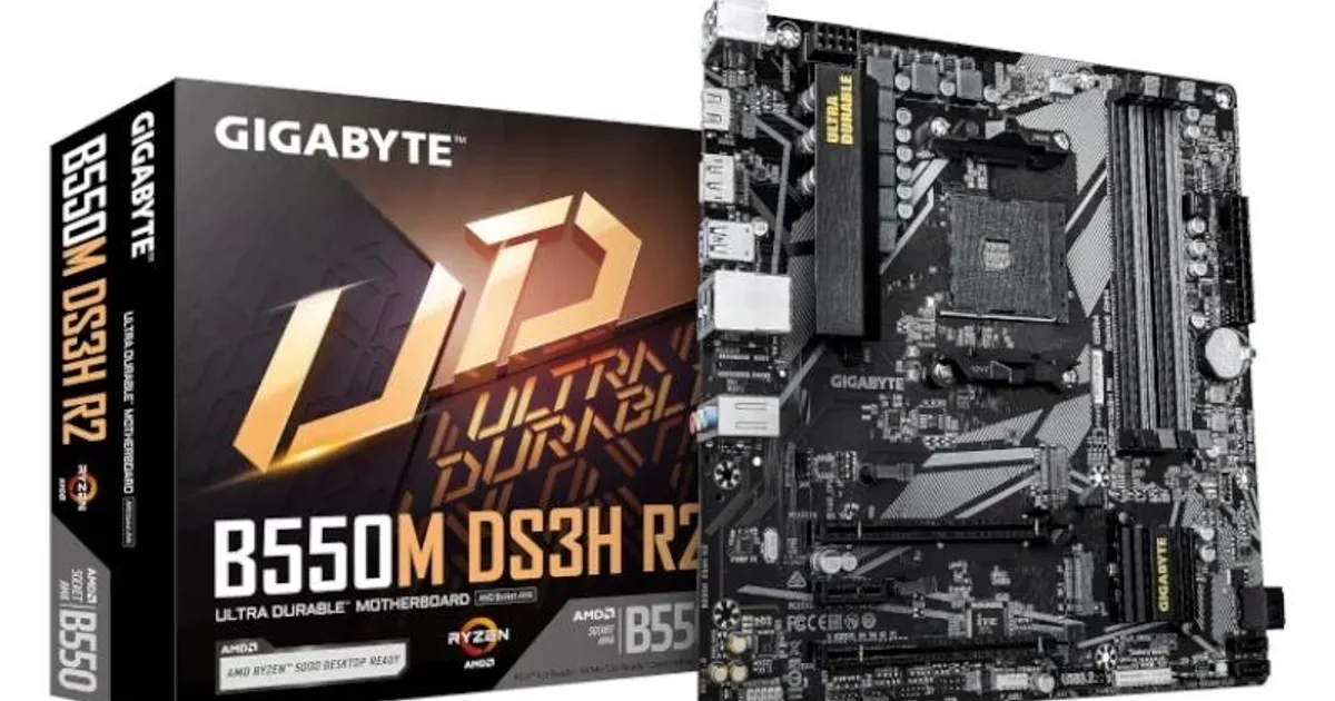 Gigabyte Placa Base B550M DS3H R2 mATX AM4