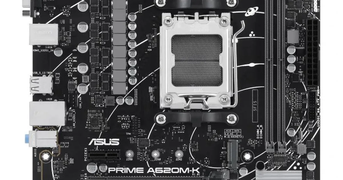 ASUS Placa Base PRIME A620M-K mATX AM5 (2)