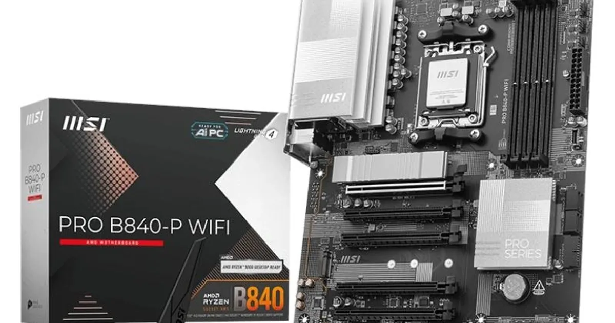 MSI Placa Base PRO B840-P WIFI DDR5 ATX AM5