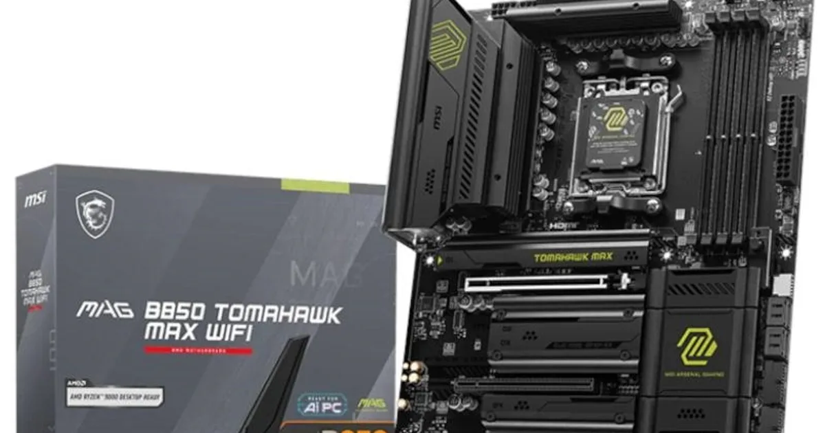 MSI Placa Base MAG B850 TOMAHAWK MAX WIFI DDR5 ATX