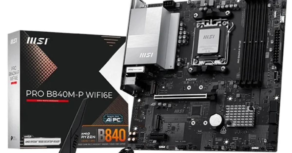 MSI Placa Base PRO B840M-P WIFI6E DDR5 mATX