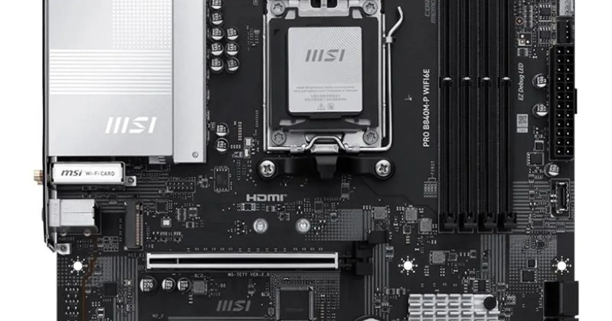 MSI Placa Base PRO B840M-P WIFI6E DDR5 mATX (2)