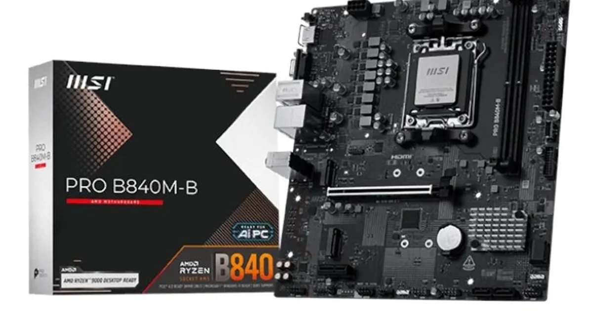 MSI Placa Base PRO B840M-B DDR5 mATX