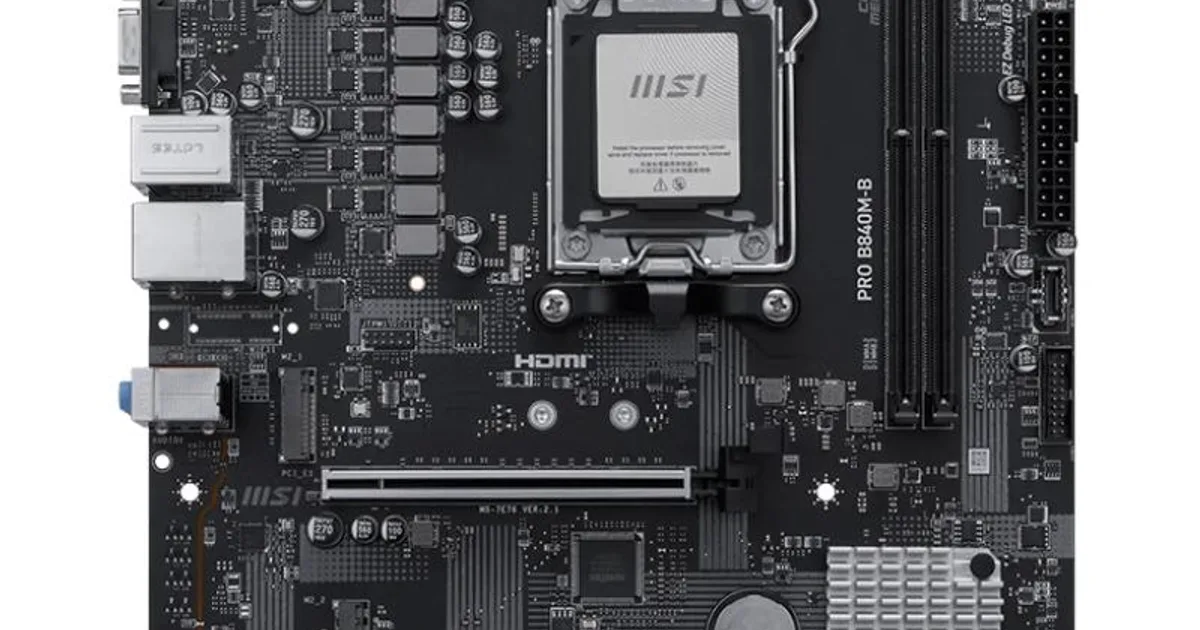 MSI Placa Base PRO B840M-B DDR5 mATX (2)