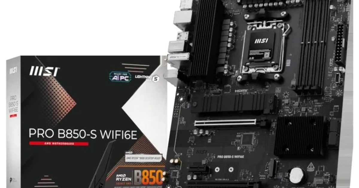 MSI Placa Base PRO B850-S WIFI6E DDR5 ATX AM5
