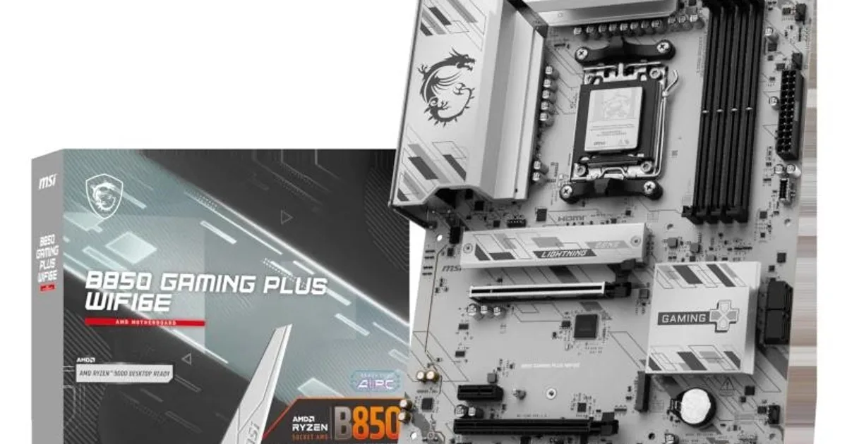 MSI Placa Base B850 GAMING PLUS WIFI6E DDR5 ATX AM