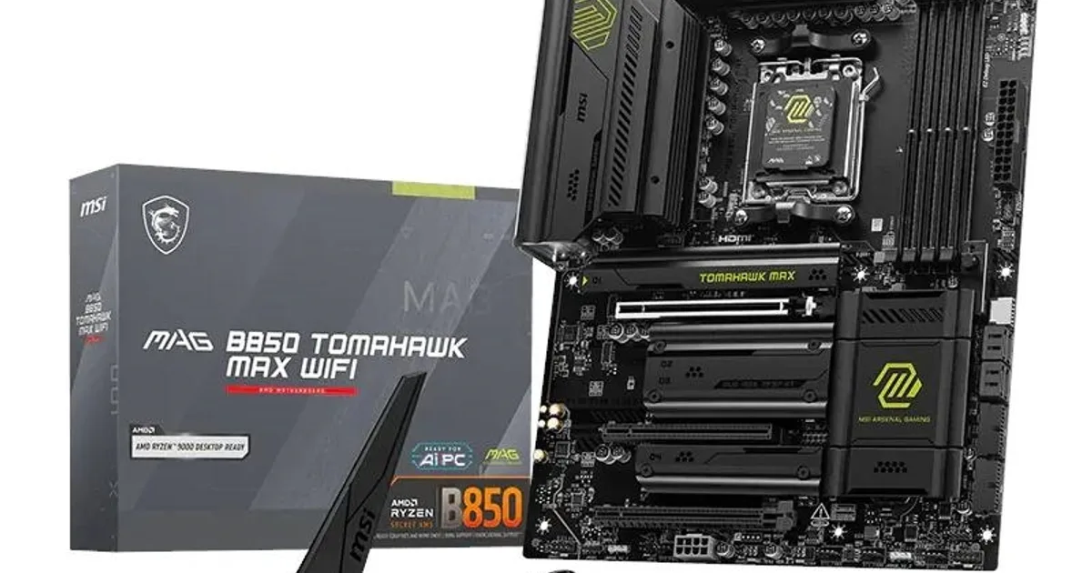 MSI Placa Base MAG B850 TOMAHAWK WIFI DDR5 ATX