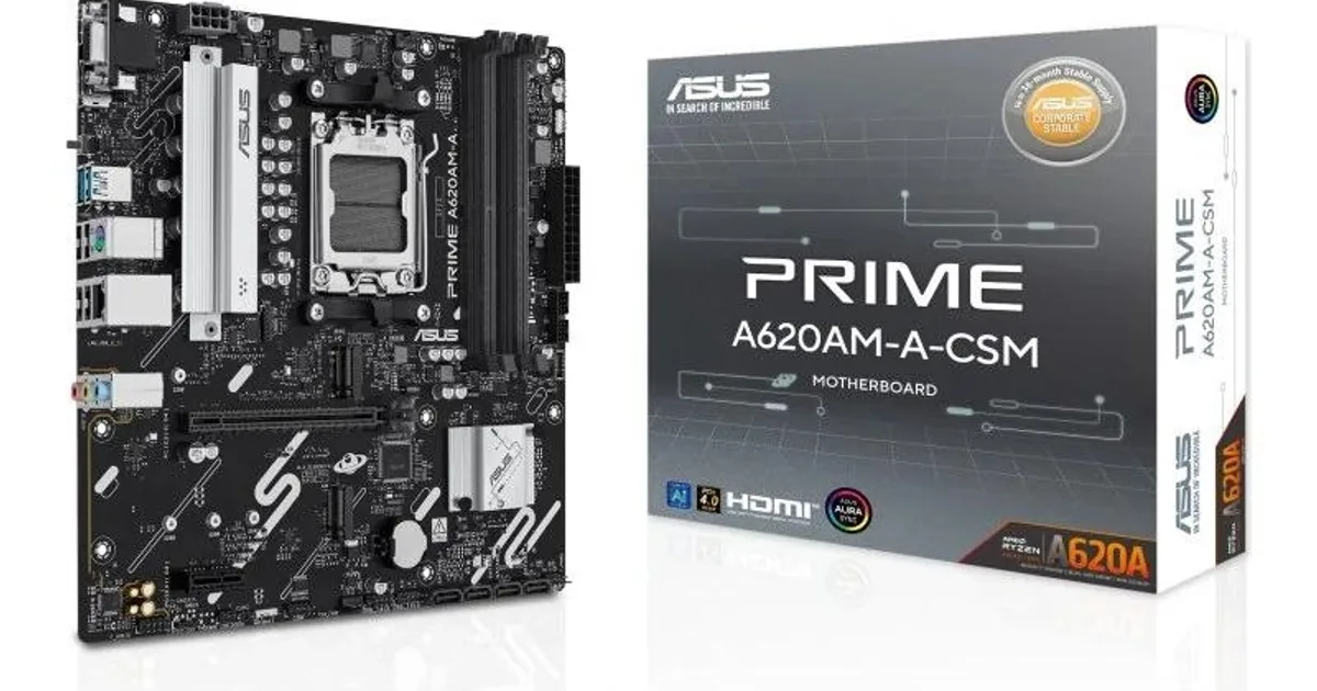 ASUS Placa Base PRIME A620AM-A-CSM mATX AM5