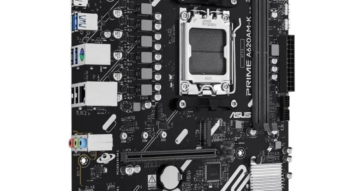 ASUS Placa Base PRIME A620AM-K mATX AM5 (2)