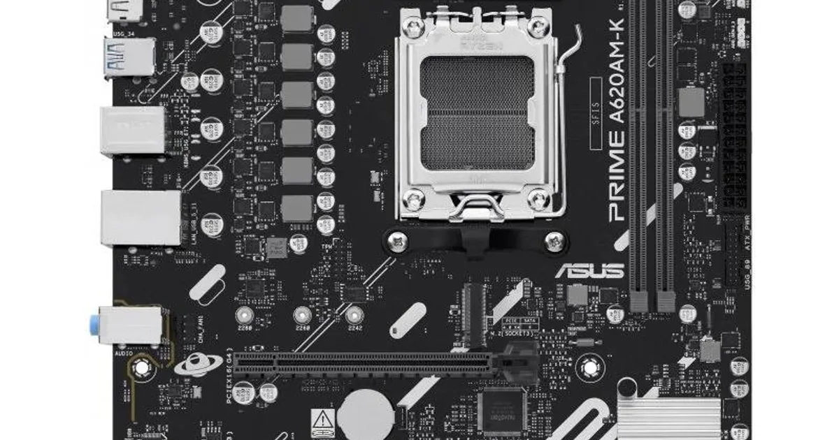 ASUS Placa Base PRIME A620AM-K mATX AM5 (3)
