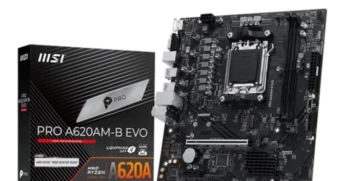 MSI Placa Base PRO A620AM-B EVO mATX AM5