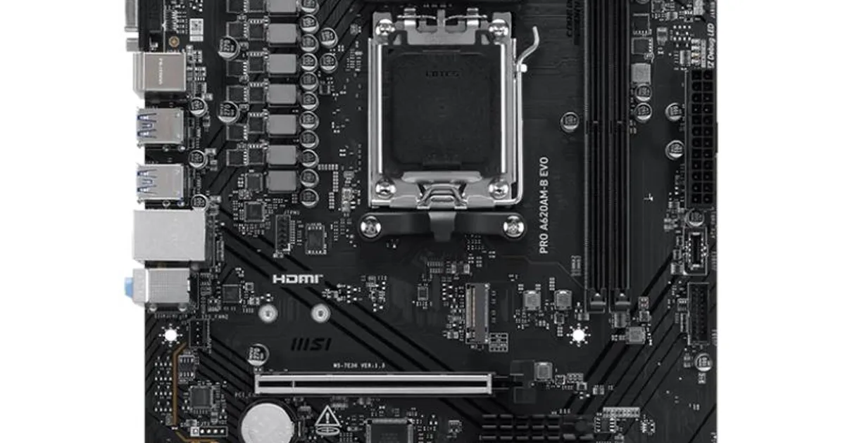 MSI Placa Base PRO A620AM-B EVO mATX AM5 (2)